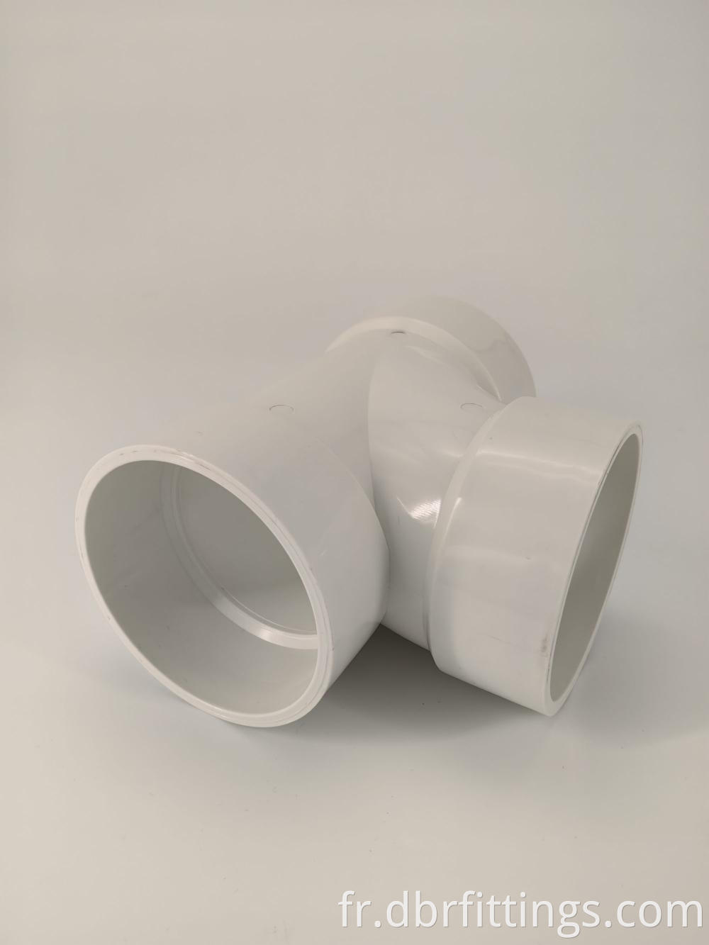 White UPC DWV PVC fittings SANITARY TEE